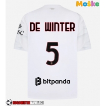 Moške Nogometnih dresov AC Milan Koni De Winter #5 Gostujoči 2026-27 Kratki rokavi